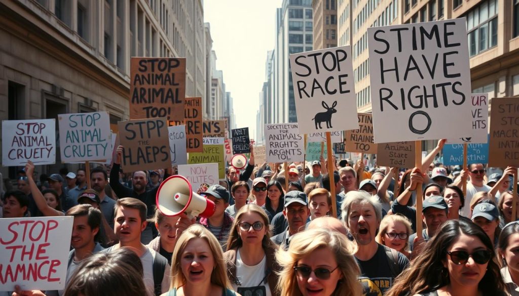 animal rights activists